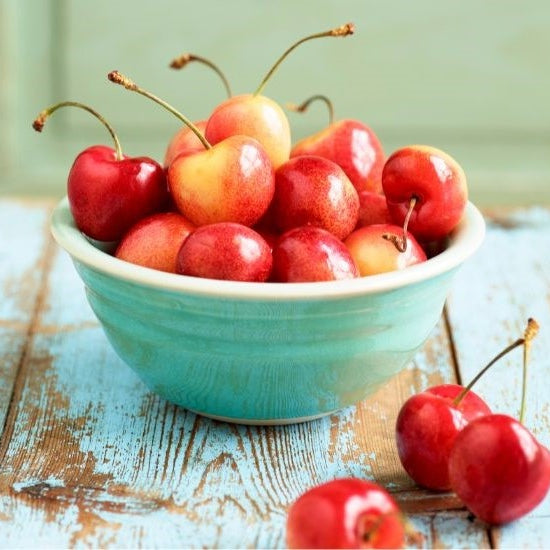 Rainier Cherry Streusel Mini-Pies